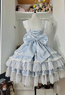 拖尾 后背可拆卸加厚布衬大拖尾专搭JsK连衣裙洛丽塔可爱洋装