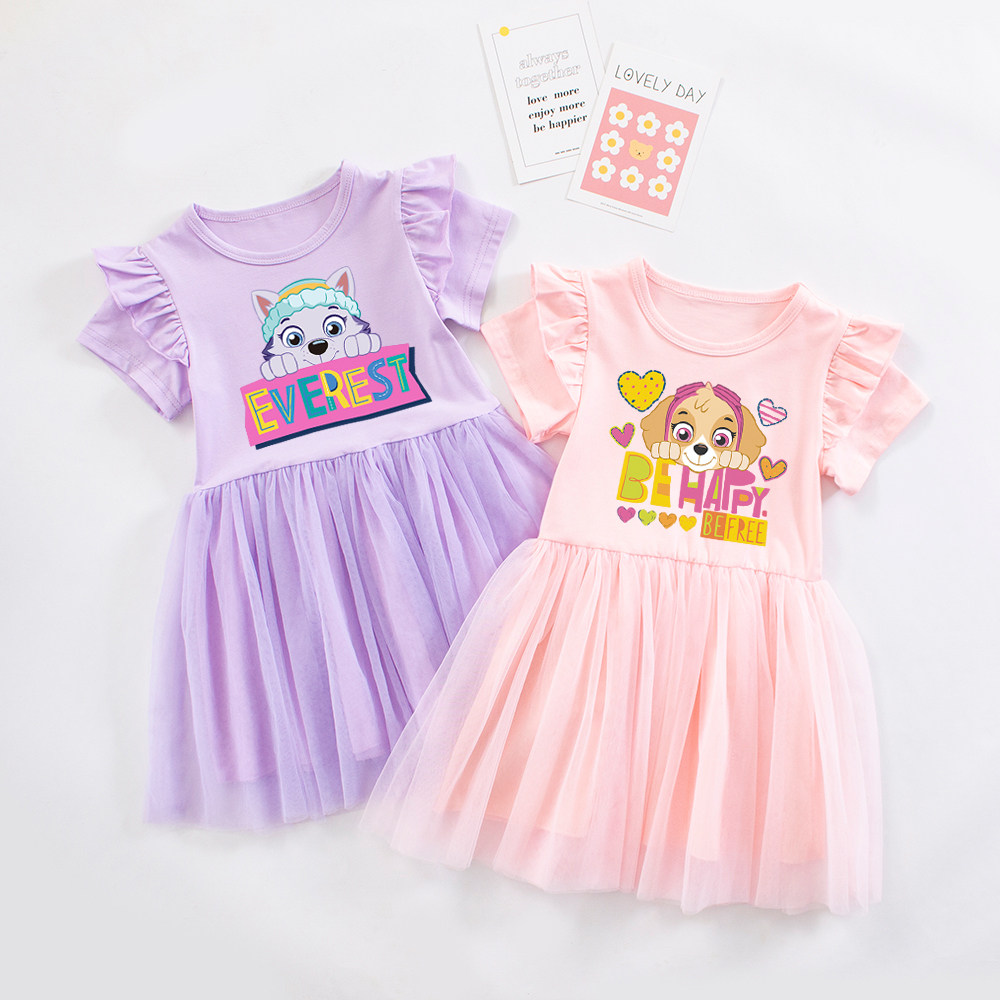 女童连衣裙夏季2026新款儿童汪汪队衣服小女孩洋气旺旺队公主裙子