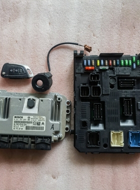 标致307 308发动机电脑板车身控制模块线钥匙着车一套0261S07099