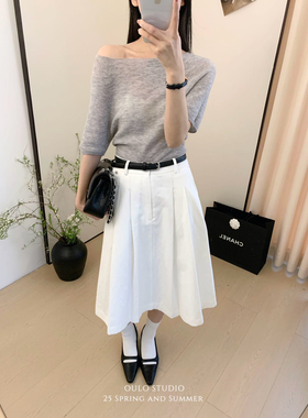 搭显瘦套头针织衫（含100%羊毛）  91771#  LLC