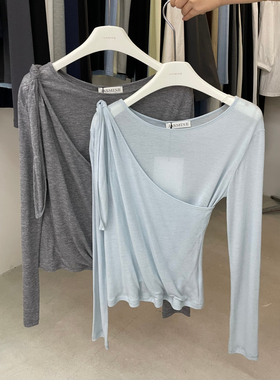 正版JASMINE秋上新款女小众内搭外穿简约设计休闲小衫上衣3278