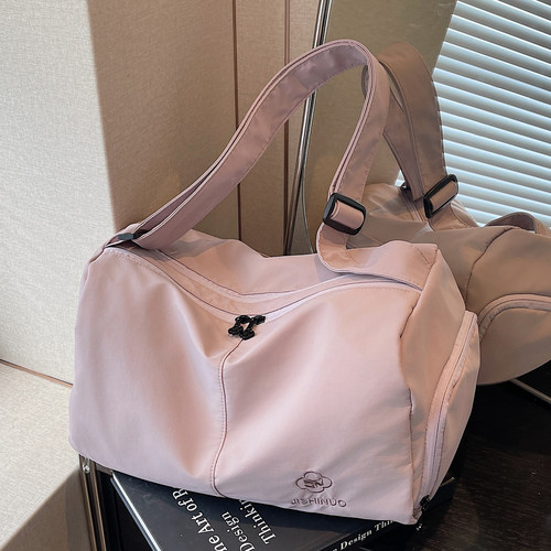 干湿分离轻便手提斜挎女健身包