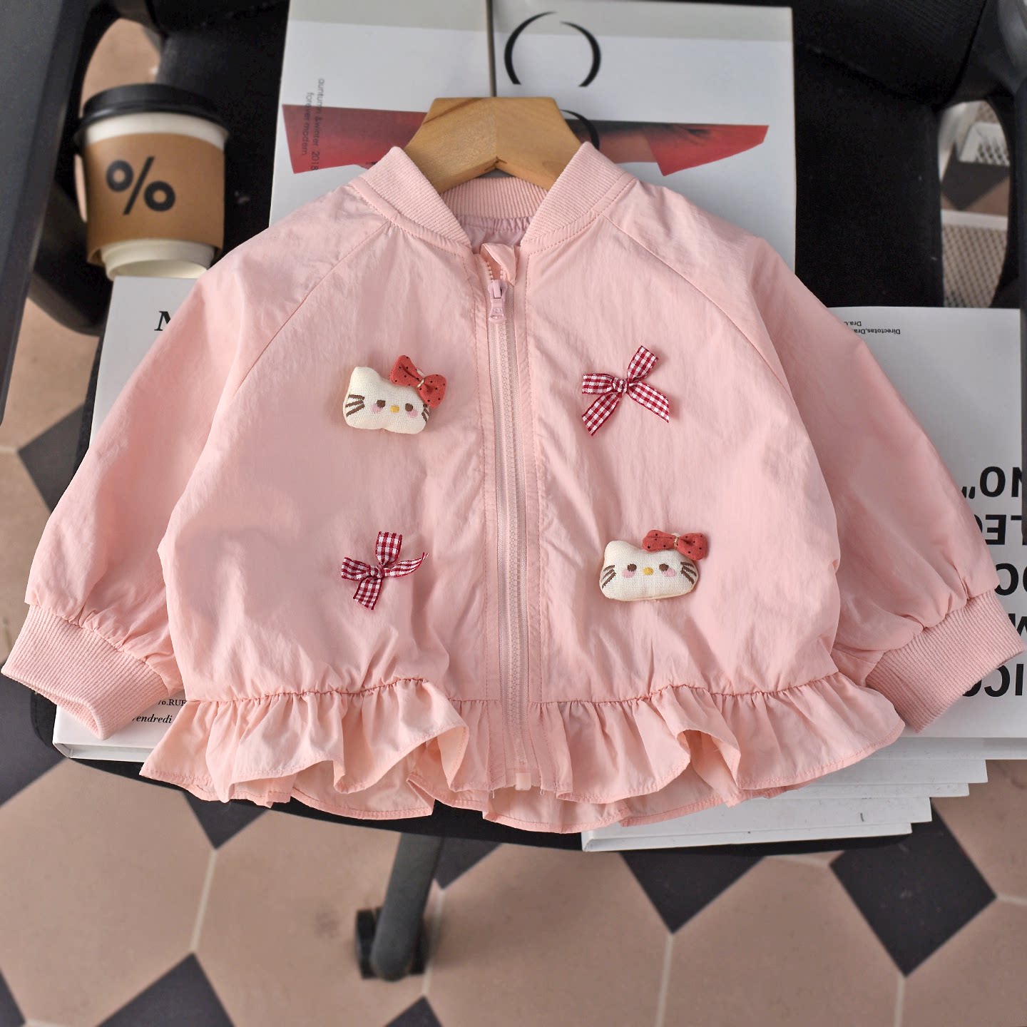 女童外套春秋款2026新款春装洋气公主儿童宝宝上衣开衫女婴儿夹克