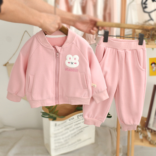 女童套装时髦洋气2026新款网红儿童运动衣服宝宝休闲童装婴儿春装