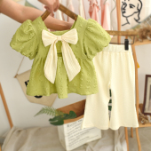 儿童休闲两件套女宝宝洋气时髦夏装 女童夏季 童装 2026新款 衣服 套装
