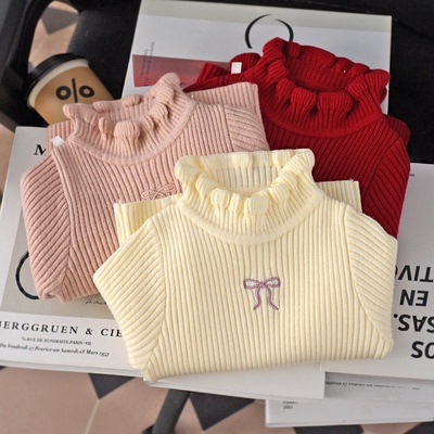 小女孩柔软甜美公主打底毛衣