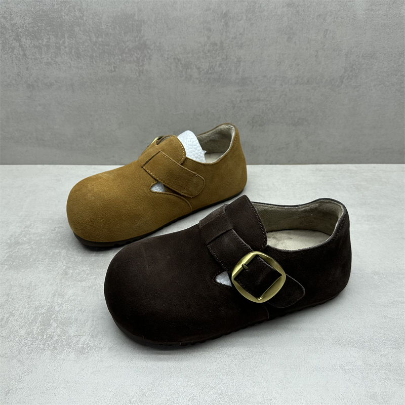 断码真皮牛反绒加绒内增高勃肯鞋