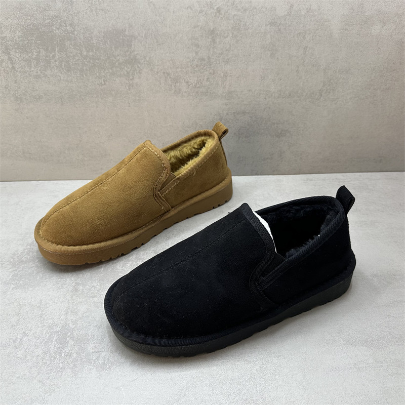 断码处理2025冬季新款男靴圆头百搭舒适加绒保暖休闲雪地靴男棉鞋