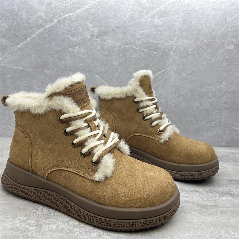 真皮厚底百搭舒适保暖时尚女短靴