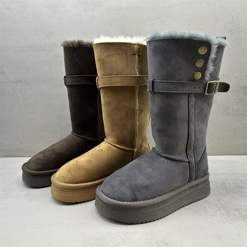 断码处理女靴休闲百搭长筒雪地靴