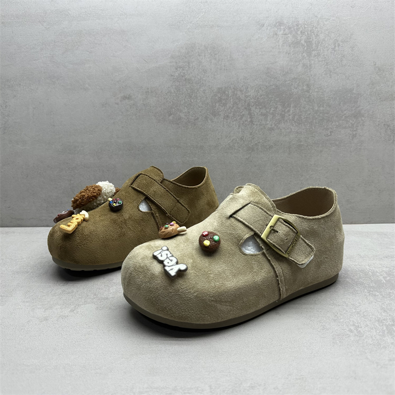 2025秋款断码处理女鞋圆头增高厚底勃肯鞋复古文艺一脚蹬懒人单鞋