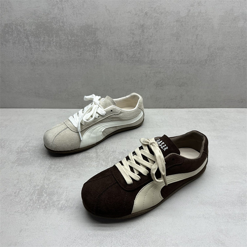 撤柜处理2026春季新款女鞋系带圆头舒适平底运动休闲鞋复古德训鞋,女鞋,时尚休闲鞋,淘宝优惠券,粉丝福利购,淘宝优惠卷