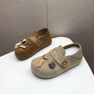 撤柜处理断码女鞋2026春款勃肯鞋内增高一脚蹬圆头复古风懒人单鞋