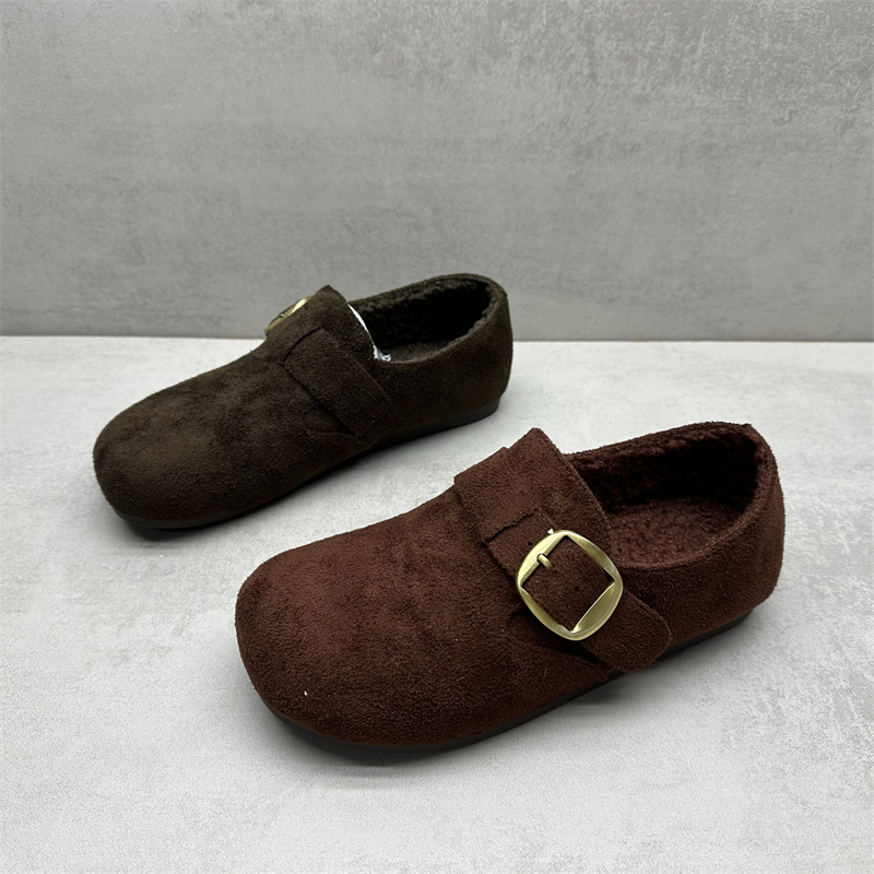 断码处理舒适软底加绒勃肯鞋女鞋