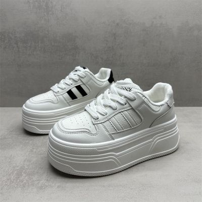 断码处理厚底增高加绒小白鞋女鞋