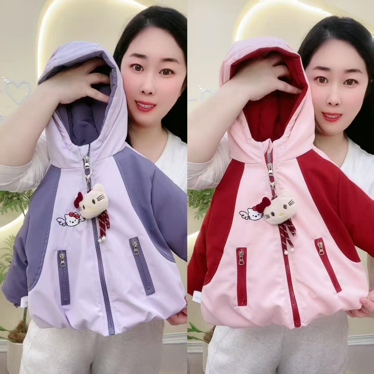 【加绒加厚】女童冬季加绒加厚冲锋衣外套儿童卡通厚棉上衣棉袄,童装/婴儿装/亲子装,棉袄/棉服,淘宝优惠券,粉丝福利购,淘宝优惠卷