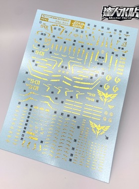 RG31[DL]大林 RG 1/144 MSN-04 沙扎比SAZABI 专用水贴电镀烫金色