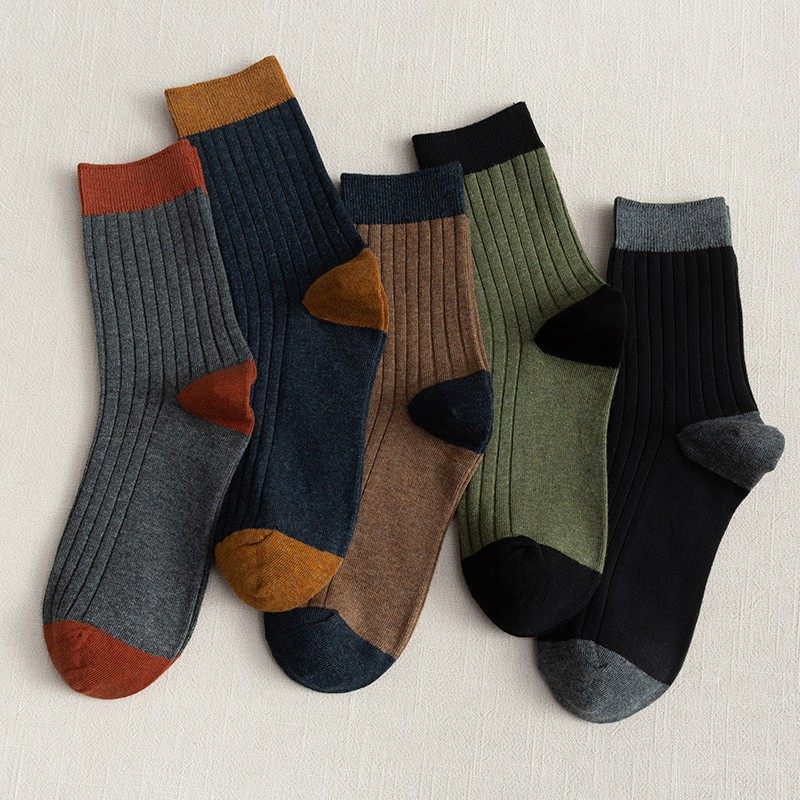 袜子纯棉ins男士防臭长袜男袜