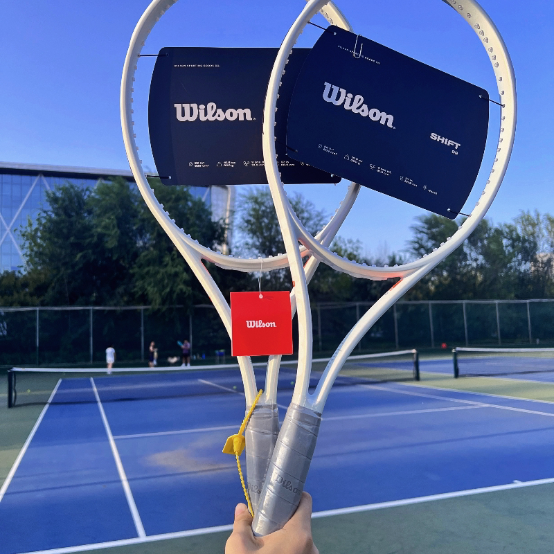 Wilson威尔胜Shift V1系列白色碳纤维专业网球拍国行正品假一赔十