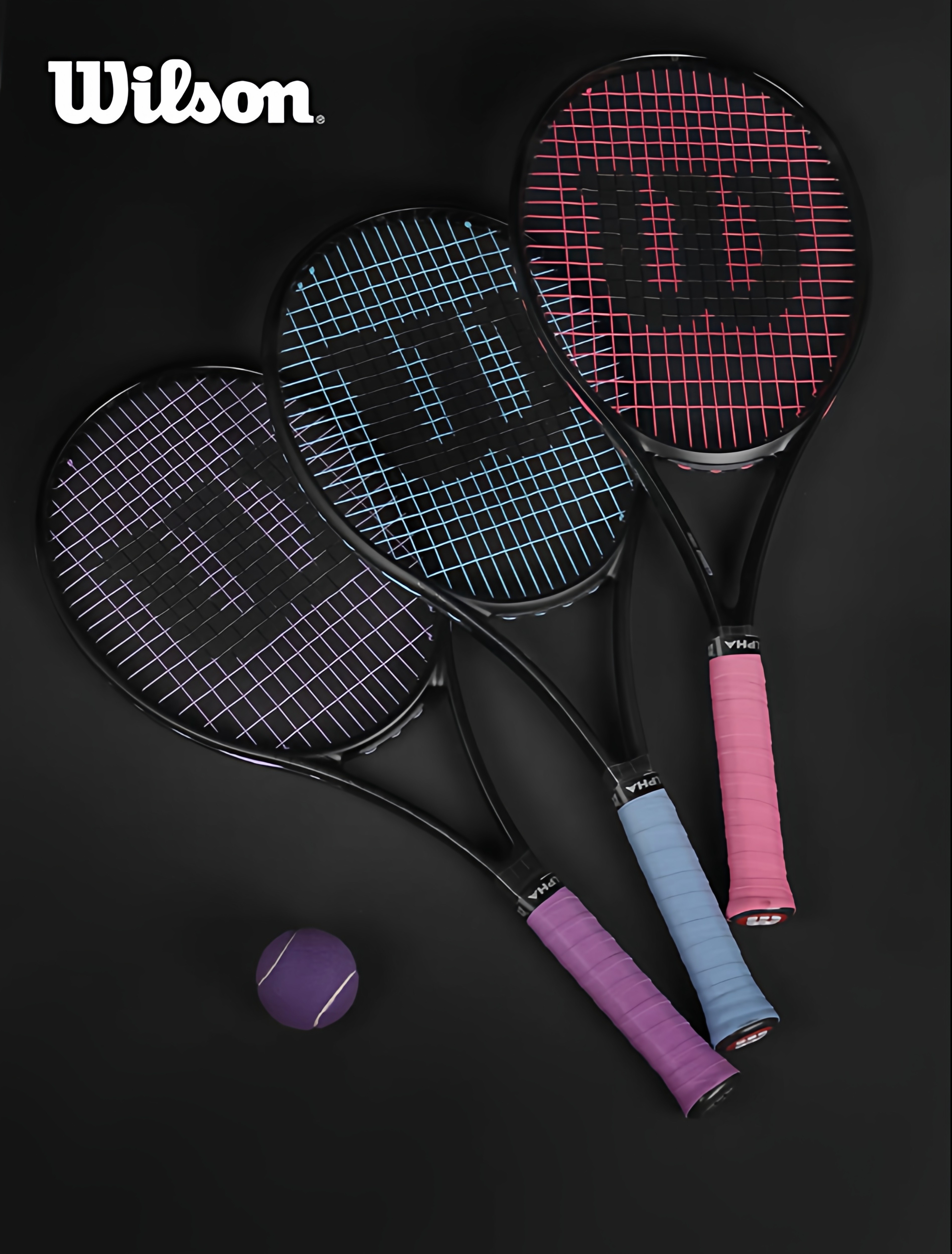 Wilson威尔胜新款Clash V3 Blade V9专业网球拍碳纤维昆凌小黑拍