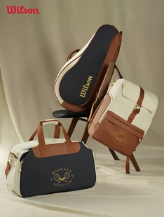 Wilson威尔胜2026款网球包专柜复古包双肩白色3 6 12支手提球拍包