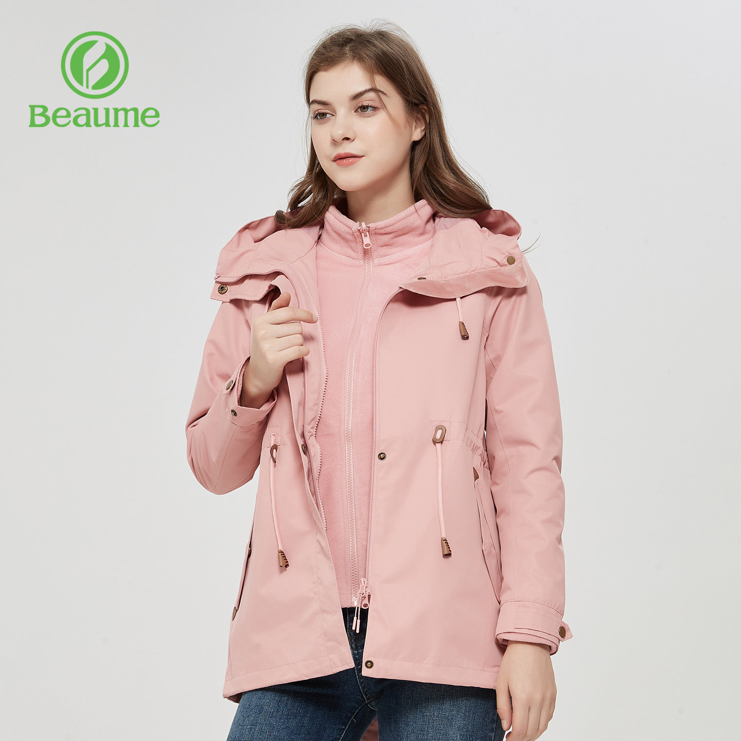 Beaume外套女三合一可拆卸防风防水登山服秋冬新款风衣夹克滑雪服,户外/登山/野营/旅行用品,户外休闲衣,淘宝优惠券,粉丝福利购,淘宝优惠卷