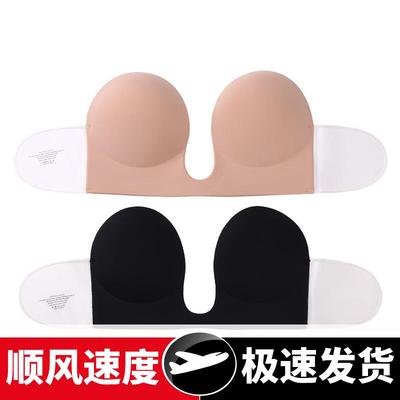 欧美跨境深型透明侧翼胸贴性感聚拢无痕大胸专用无肩带隐形胸贴