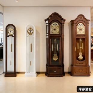 利时达客厅落地钟家用现代简约机械座钟轻奢欧式新中式整点报时