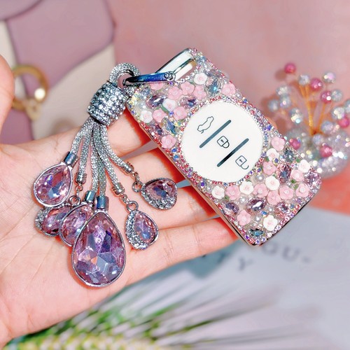 漂亮的纯手工制作镶钻汽车钥匙套