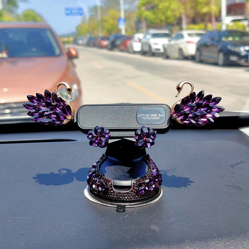 车载手机支架卡通可爱中控台吸盘式仪表台出风口通用手机架女生