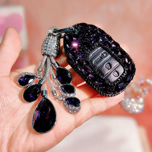 适用本田CRV钥匙套雅阁HRV广本新款24汽车皓影型格冠道镶钻包扣女