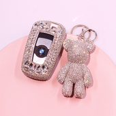 专用宝马钥匙套2018款 新3系5系1系320li水钻525女530liX3X4车包扣