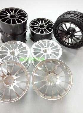 HSP94122 94123 CS D4 TT02 仿真1/10平跑漂移攀爬车铝合金属轮毂