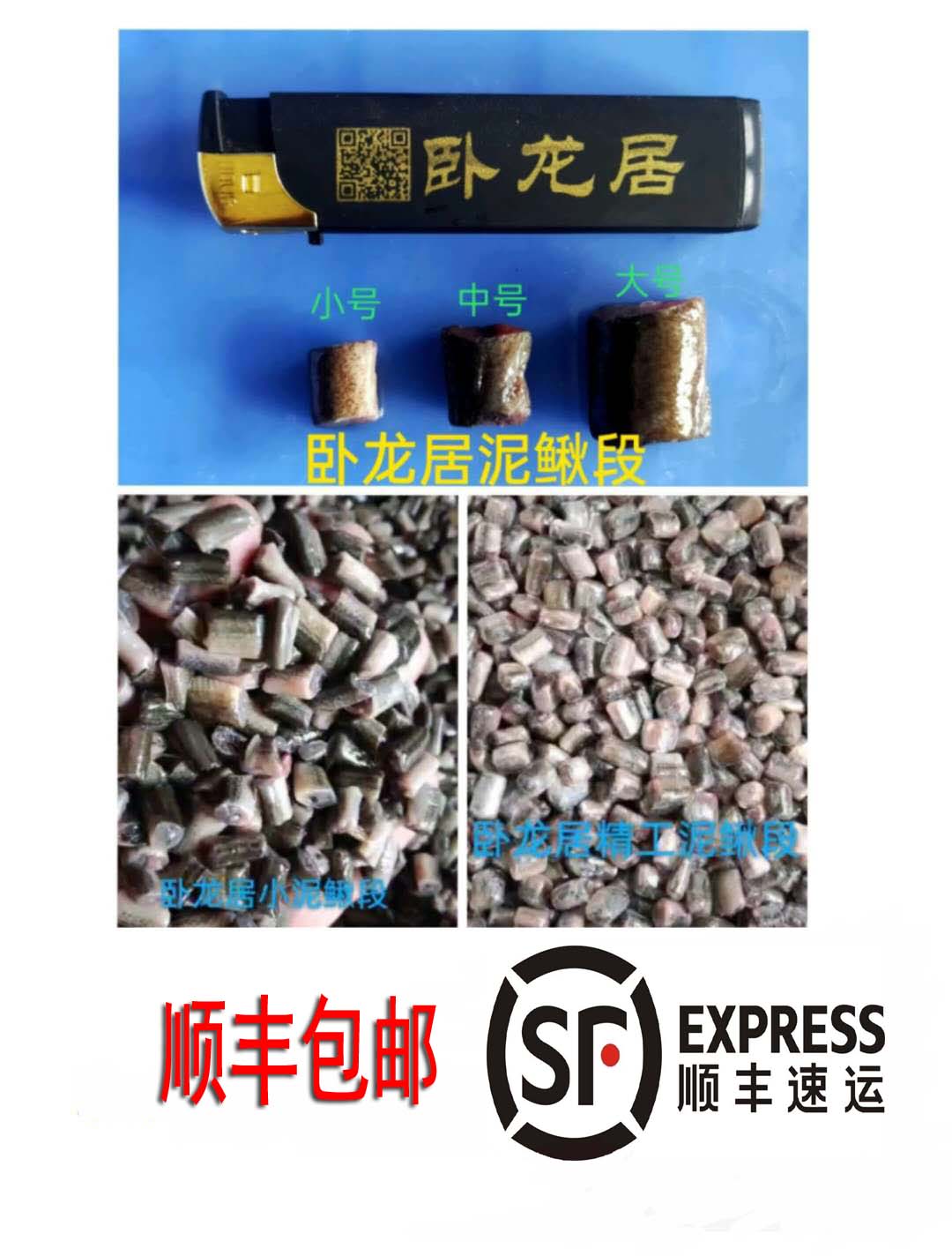 泥鳅泥鳅观赏鱼冷冻龟粮饲料