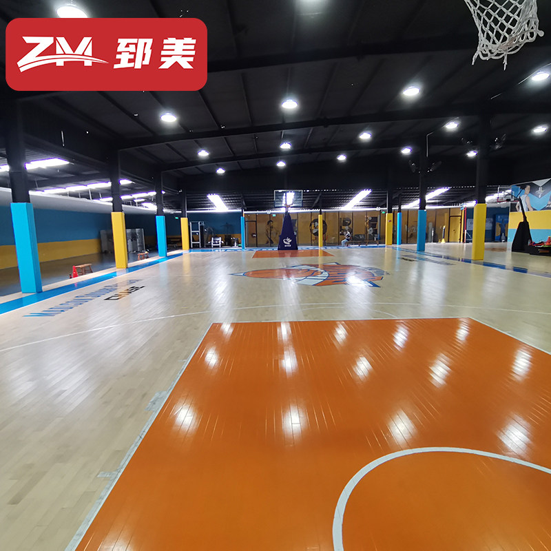 运动木地板体育篮球场减震室内