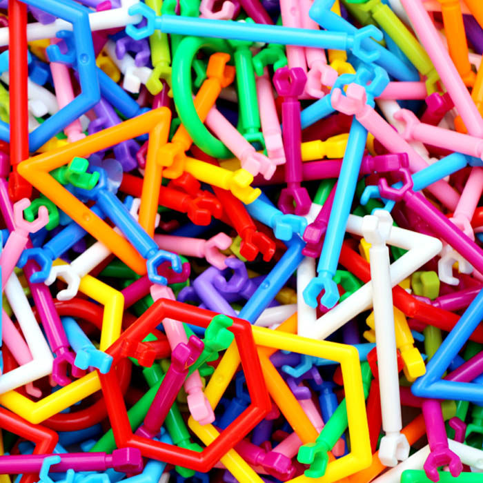 儿童聪明积木棒塑料拼插拼装益智玩具 智慧棒幼儿园拼搭拼接玩具