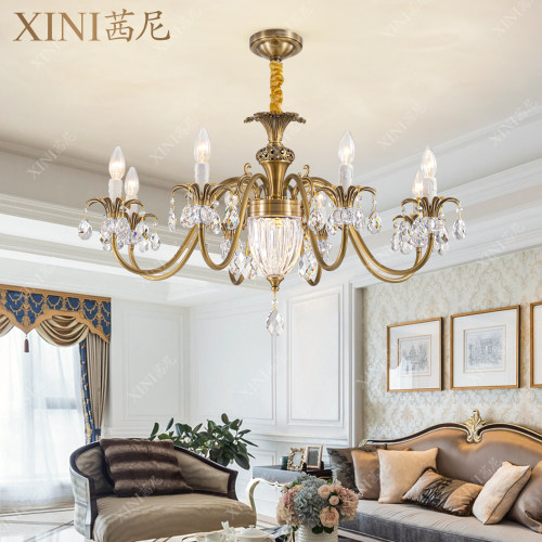 茜尼法式全铜水晶吊灯
