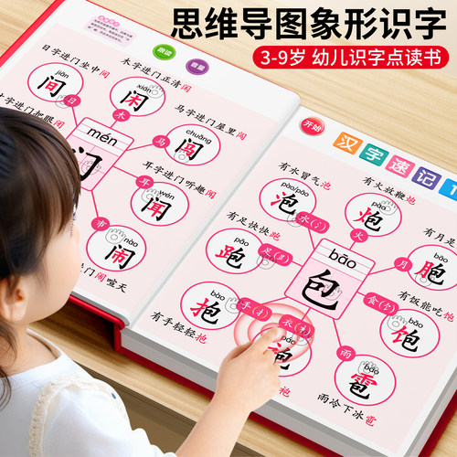 一年级思维导图形象识字发声书