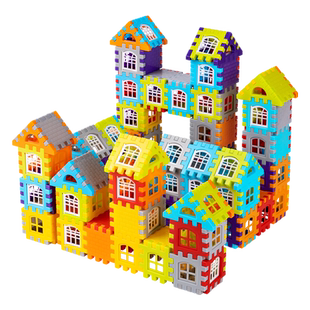 儿童专注力拼搭房子积木小学生思维开发练注意力游戏益智开发玩具