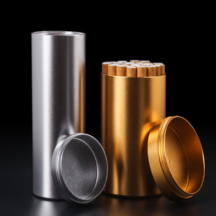 烟盒男便携大容量粗支专用高档女款细支罐装香姻盒防压金属咽丝盒