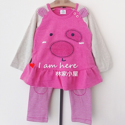 alfonso女童宝宝长裤套装春秋款