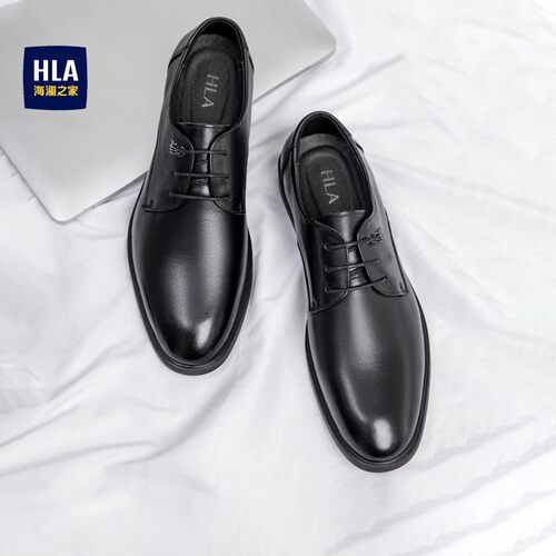 海澜之家爆款正装皮鞋增高结婚鞋