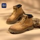踢不烂大黄靴厚底增高低帮靴男鞋 海澜之家马丁靴男款 2026新款 加绒