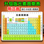 便携速记卡带注音 数理化知识点公式 初中化学元 素周期表卡片方程式