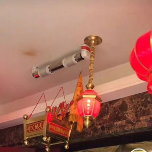 天地炉升降器潮汕天地父母神台天公香炉升降机架遥控全自动吊挂式