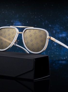 2025新款欧美时尚蛤蟆太阳镜男复古时尚潮流墨镜女跨境shades