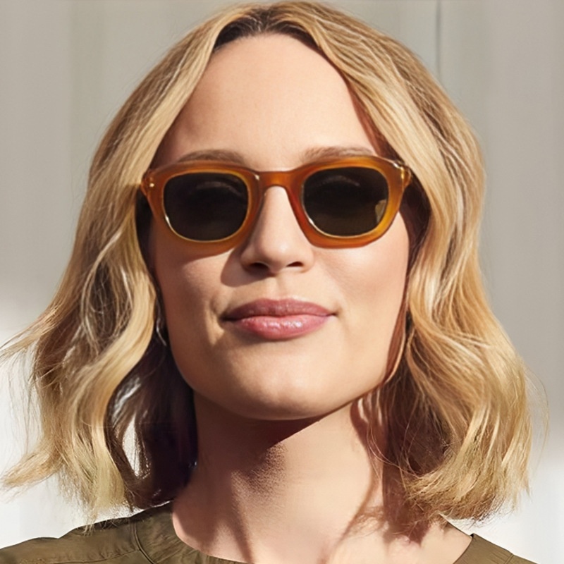 新款复古美式墨镜女感欧美网红眼镜跨境圆框日系太阳镜男