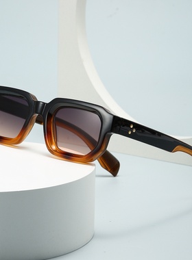 跨境欧美窄小框sunglasses潮流街拍摩登魅力复古太阳镜35100
