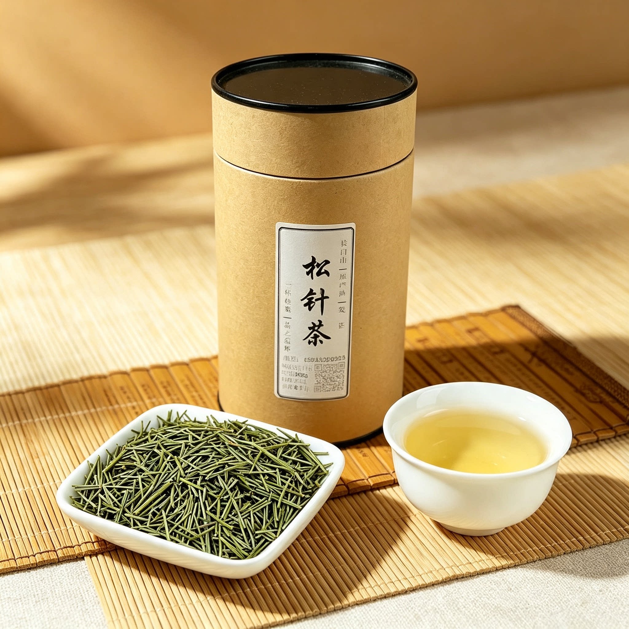 长白山野生松针茶红松五叶松针马尾松针茶松叶茶养生茶200g/盒