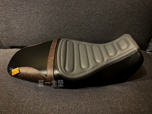 钱江逸550复古机车改装坐垫手工定制皮座无极500ac幼狮500